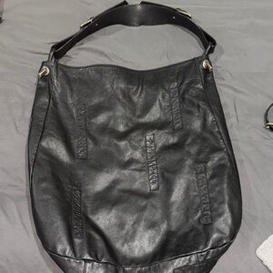 Dolce & Gabbana Black Leather Hobo Bag